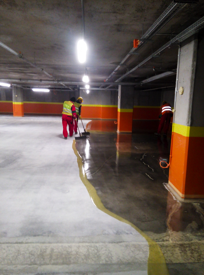 VICTORIA OFFICE BUILDING – Epoxy & polyurethane resin parking flooring